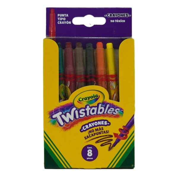 CRAYON GIRATORIO TWIST MINI C/8 CRAYOLA 0708