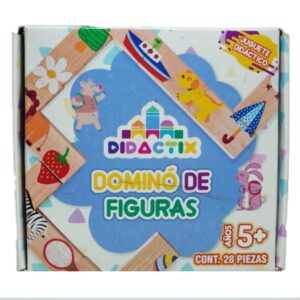 DOMINO DE ANIMALES DE MADERA C/28 PIEZAS 320  DIDACTIX