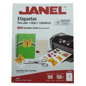 ETIQUETA JANEL T/CARTA C/25 (J5165)
