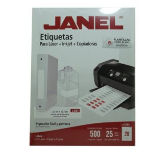 ETIQUETA JANEL T/CARTA C/25 (J5261)