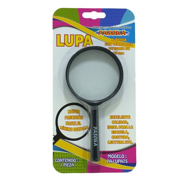 LUPA CRISTAL 75 MM PASCUA