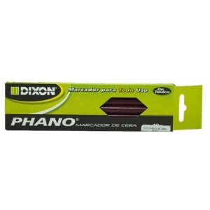 MARCADOR DE CERA PHANO ROJO C/10 PZAS DIXON