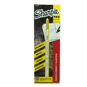 MARCADOR DE CERA SHARPIE BLANCO C/12 PZAS  MIRADO