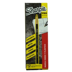 MARCADOR DE CERA SHARPIE NEGRO C/12 PZAS  MIRADO