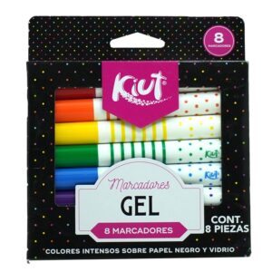 MARCADOR GEL KIUT C/8 PIEZAS NORMA