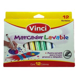MARCADOR LAVABLE C/12 SURT. VINCI