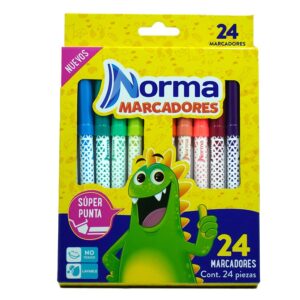 MARCADOR LAVABLE C/24 NORMA 6090