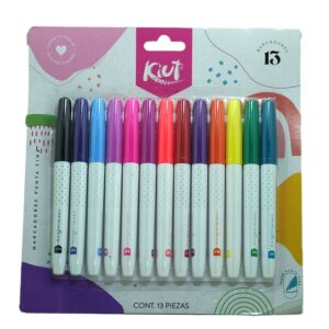 MARCADOR PENM. KIUT BLISTER C/13 P/FINO