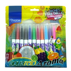 PLUMON AQUARELO CON AROMA C/12 AZOR