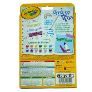 PLUMON DELGADO LAVABLE SUPER TIPS C/12  CRAYOLA 9122