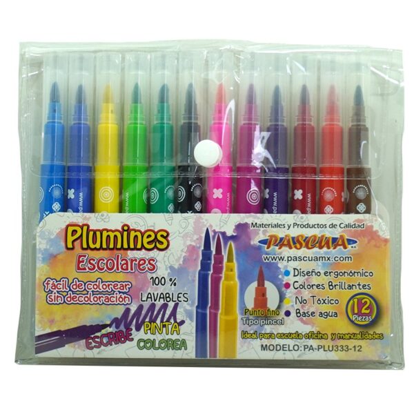 PLUMON ESCOLAR P/F PA-PLU333-12 C/12 PASCUA