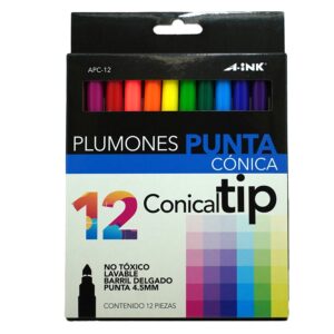 PLUMON PUNTA CONICA C/12 A-INK APC-12