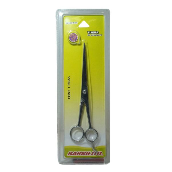 TIJERA PELUQUERO C/GANCHO 8418-7.5 BARRILITO