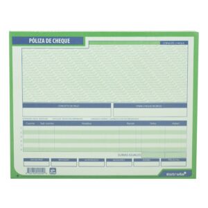 BLOCK CHEQUE POLIZA MEDIA CARTA  ESTRELLA  0250 PAQ C/5