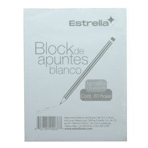 BLOCK ENGOMADO MED. 1/4 ESTRELLA PZA 0037