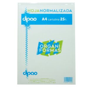 BLOCK HOJA NORMALIZADA A-4 C/25H BOND DIPAO  ORGANIFORMAS