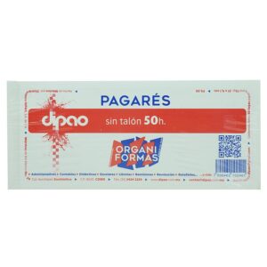 BLOCK PAGARE 50H ORGANIFORMAS DIPAO C/5  BLOCK