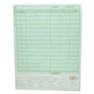 BLOCK POLIZA DE DIARIO DIPAO T/CARTA PAQ/3  BLOCKS C/50 H