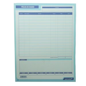 BLOCK POLIZA DE DIARIO ESTRELLA C/5 PIEZAS