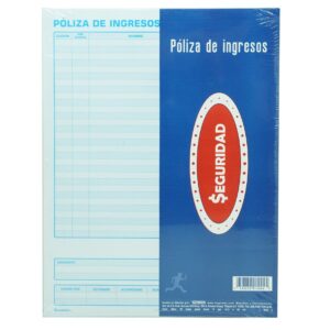 BLOCK POLIZA DE INGRESO SEGURIDAD 50H PAQ/3  BLOCKS 1004