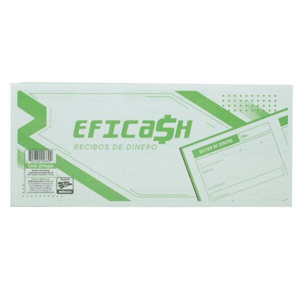 BLOCK RECIBO DE DINERO 25H EFICASH  0330 C/5  BLOCK