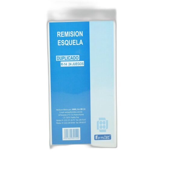 BLOCK REMISION 1/2 C/DUP. (R-14) FORMITEC PAQ  C/10 PZAS