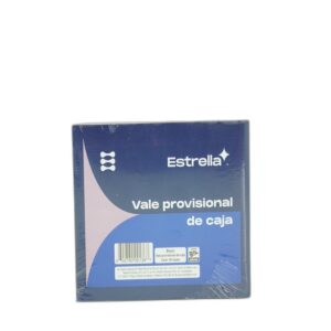 BLOCK VALE PROVISIONAL DE CAJA ESTRELLA  0136
