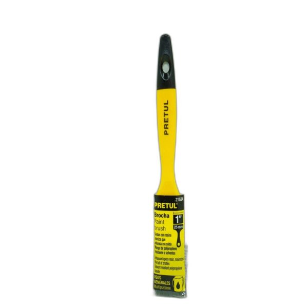 BROCHA 1" MANGO PLASTICO PRETUL BRP-1 CAJA  C/6