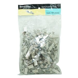 BROCHE CAIMAN METAL BOLSA C/100 PZAS CAI501