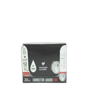 CORRECTOR DUO BROCHA/PLUMA 20ML IND-0254  C/12 INDRA