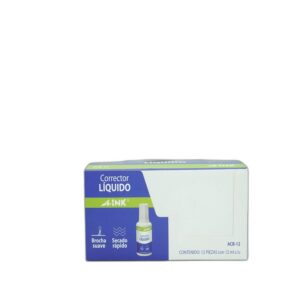 CORRECTOR LIQUIDO 12 ML A INK ACB-12 C/12 PZA