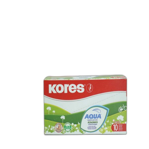 CORRECTOR LIQUIDO AQUA FLUID KORES CAJA C/10