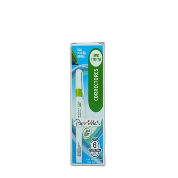CORRECTOR PLUMA 7 ML LIQUID PAPER MATE CAJA  C/6