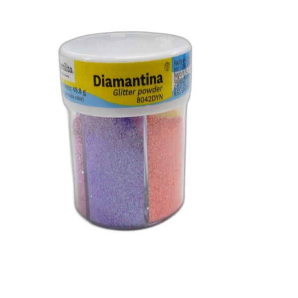 DIAMANTINA BARRILITO 6 COLORES NEON EN 1  SALERO 8042DYA