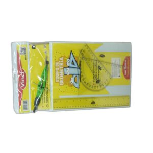 EQUIPO GEOMETRIA 8952  GDE. C/COMPAS  PLASTICO VINCI
