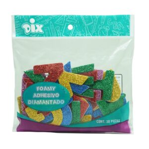 FOAMY ADHESIVO FIG. DIAMANTADO ABECEDARIO  4375 DIX