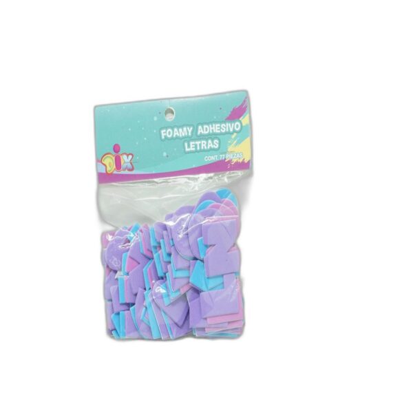 FOAMY ADHESIVO FIG. LETRAS 4104 DIX