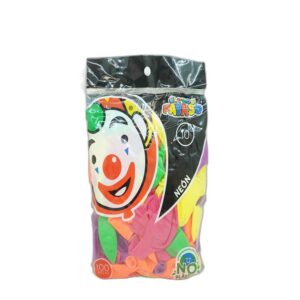 GLOBO PAYASO # 10 NEON C/100