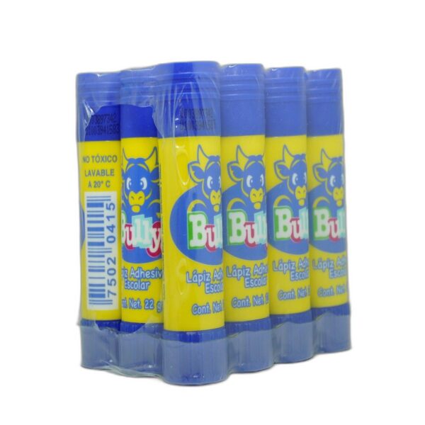 LAPIZ ADHESIVO BULLY 22 GR PAQ C/12 PZAS