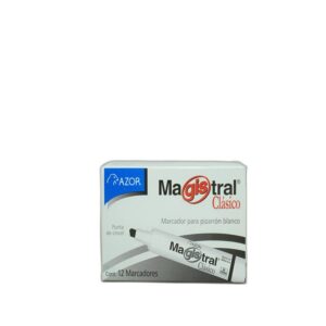 MARCADOR MAGISTRAL P/PIZ. AZUL C/12 PZAS  CLASICO