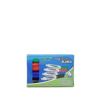 MARCADOR P/PIZARRON C/4 A-INK AWM-E4