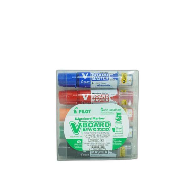 MARCADOR P/PIZARRON RECARGABLE V BOARD  MASTER ESTUCHE C/5 SURTIDOS PILOT 43820