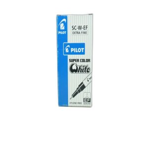 MARCADOR SUPER COLOR P/M METALICO PILOT  SC-W-M BLANCO CAJA C/12