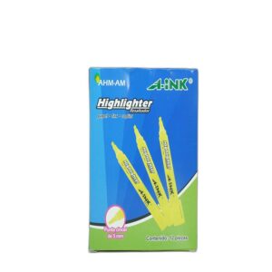 MARCATEXTOS A-INK HIGHLIGHTER AMARILLO C/12  PZAS ARTLINE