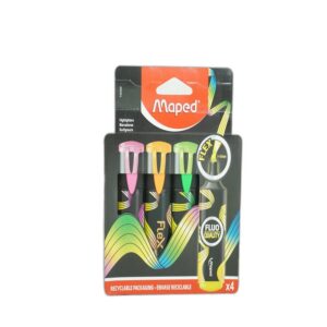 MARCATEXTOS FLEX 1.5MM FLUO MAPED C/4 740300