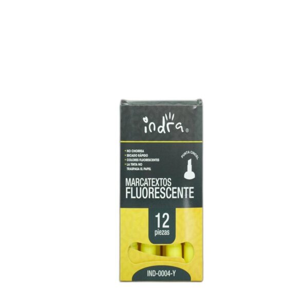 MARCATEXTOS INDRA AMARILLO CAJA C/12 IND- 0004-Y