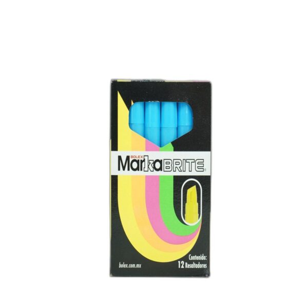 MARCATEXTOS MARKABRITE AZUL C/12 PZAS BOLEX