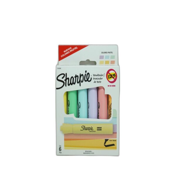 MARCATEXTOS SHARPIE SURTIDO PASTEL C/6