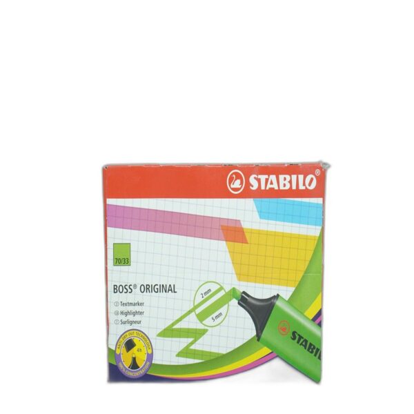 MARCATEXTOS STABILO BOSS PASTEL PISCA DE LIMA  70/133 CAJA C/10 PZAS