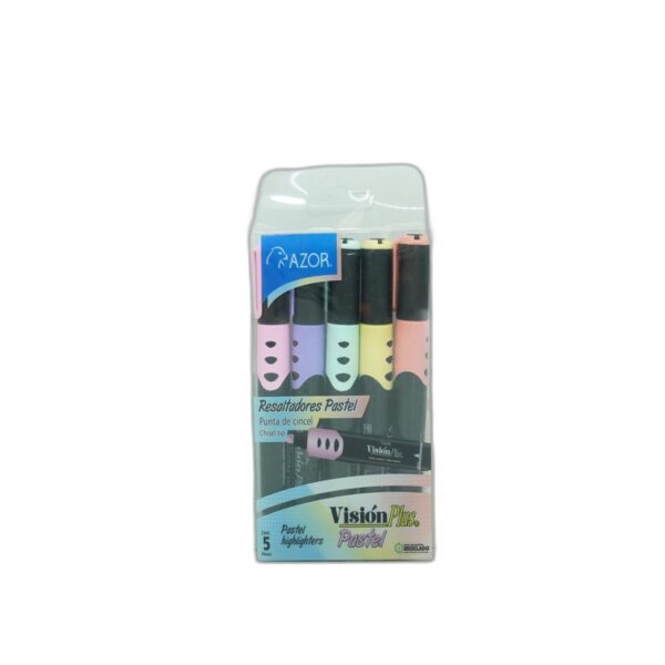 MARCATEXTOS VISION PLUS PASTEL CAJA C/5  SURTIDOS 2526P
